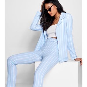 NEW WITH TAGS Boohoo Striped Suit Set